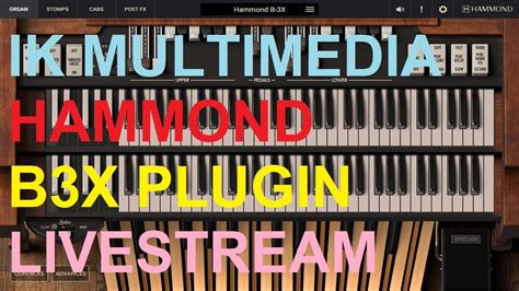 Ik Multimedia Hammond B3x Plug In Live Demo Youtube