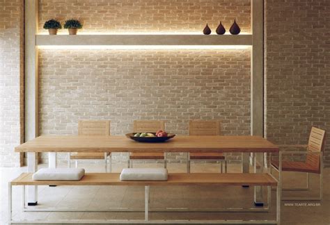 The dining room is a place where we enjoy most of our meals and regularly spend time with our visit dengarden to see how you can create a proper brick wall inside of your dining room and give the. 4 neutral exposed brick dining room bench | Interior ...