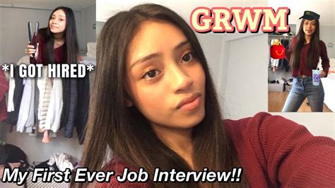 Grwm For My First Ever Job Interview At 16 Hired Youtube