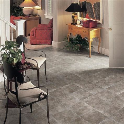 Armstrong Flooring 45 Piece 12 In X 12 In Smoke Peel And Stick Vinyl