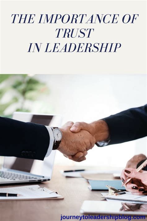 The Importance Of Trust In Leadership Journey To Leadership