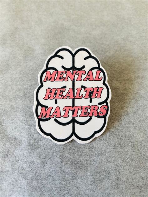 Mental Health Matters Pinbadge Etsy