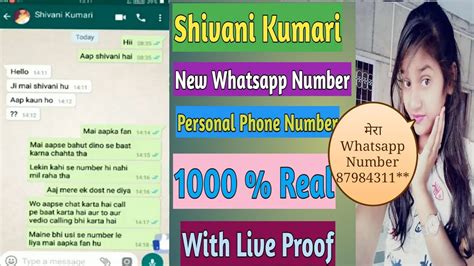 Real Phone Number Of Shivani Kumari 2021real Whatsapp Number Chat