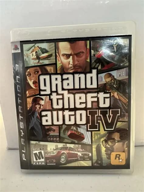 Grand Theft Auto Iv Playstation 3 Gta Game For Ps3 Complete With Manual