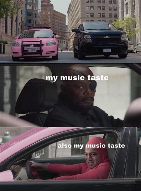 Music Taste Nick Fury Looks At Pink Guy Know Your Meme