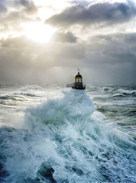 Ar Men Lighthouse Brittany France With Images Lighthouse