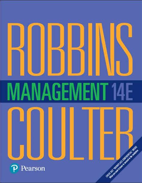 Management 14th Edition By Robbins Coulter Ebook Pdf Get Cheap