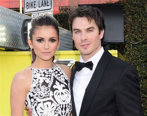 After meeting on the set of tvd, they had clear chemistry and began dating and were constantly in the spotlight together. Nina Dobrev and Ian Somerhalder Embrace at Vampire Diaries ...