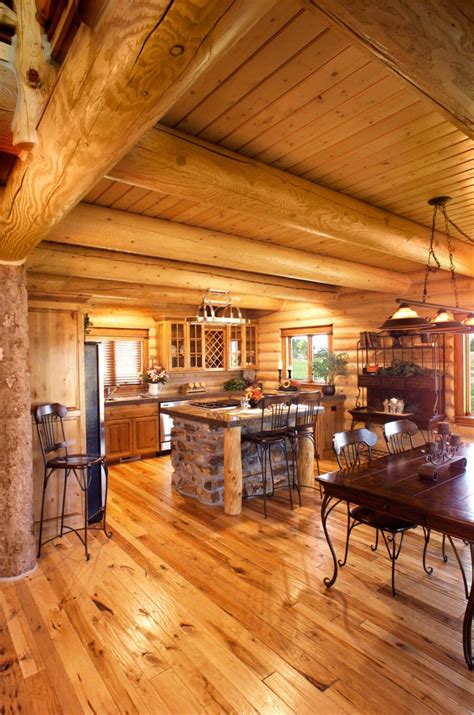 39 Clever Log Cabin Kitchen Tables 15 Warm And Cozy Rustic Dining Room
