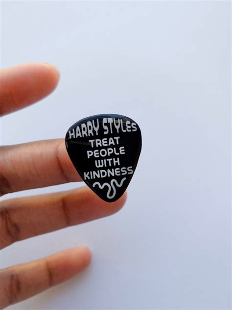Harry Styles Pin Treat People With Kindness Pin Etsy