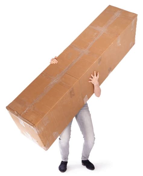 Person Carrying Big Box Stock Photos Pictures And Royalty Free Images