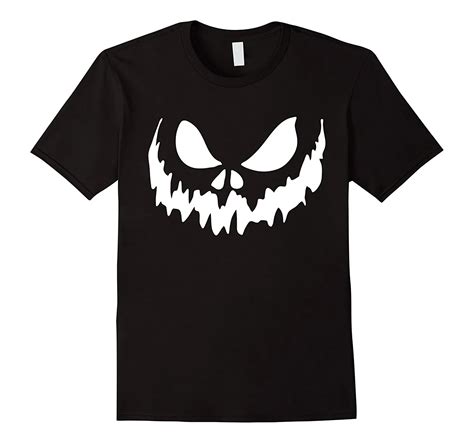 Scary Face Halloween Tshirt Jack O Lantern Shirt Pumpkin Top Tee