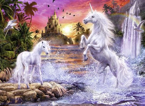 Tropical paradise is a beautiful 1000 piece jigsaw puzzle that's very relaxing to complete. Unicorn Jigsaw Puzzles | Jigsaw Puzzles For Adults