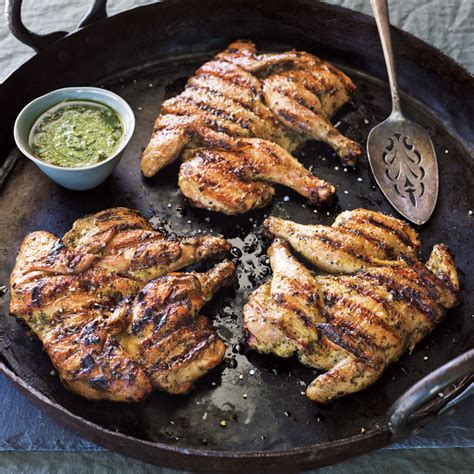 Cut each hen into two halves. Grilled Cornish Hens with Chimichurri | Williams-Sonoma Taste