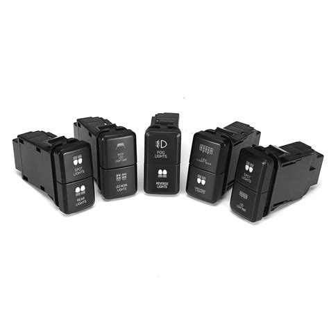 Right light can be wired to separate dash light circuit. Led light push switch bar driving fog light switch for ...