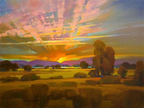 Oil Contemporary Painting Oil Landscape Sky Painting Modern