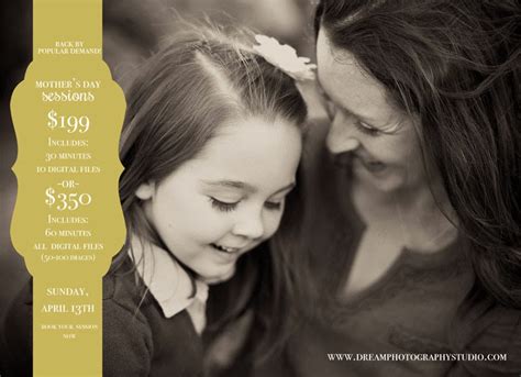 Dream Photography Studio Mothers Day Special