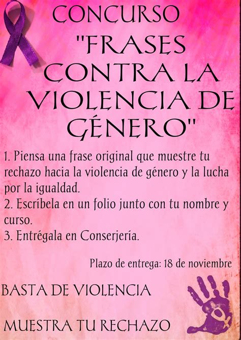 Concurso Frases contra la Violencia de Género