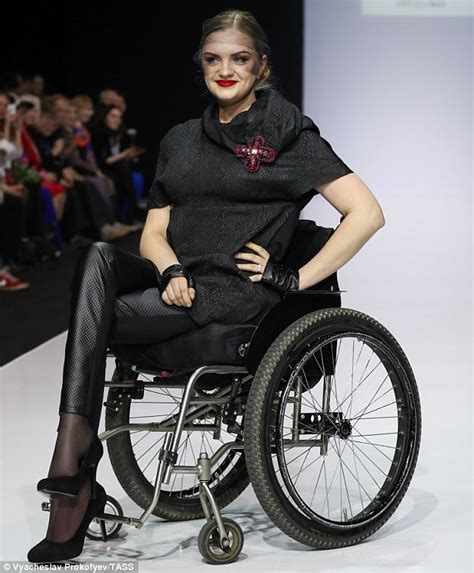Stunning Wheelchair Bound Models At Moscow Fashion Week Daily Mail Online