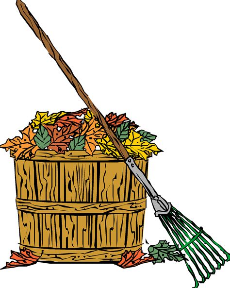 Free Clipart Rake Leaves