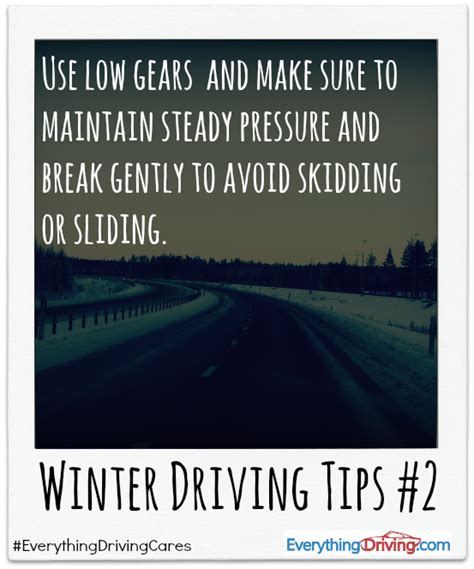 Winter Driving Tip 2 Winter Driving Tips Winter Driving Driving Tips