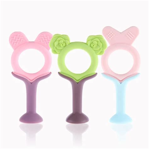 3 Styles Newborn Baby Safety Silicone Bite Gel Teether Infant Chewable