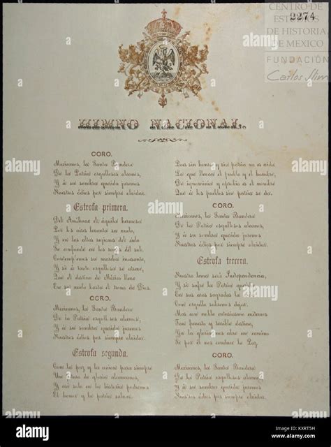 Himno Nacional Mexicano Dibujo Himno Nacional Mexicano Cantadas Sus