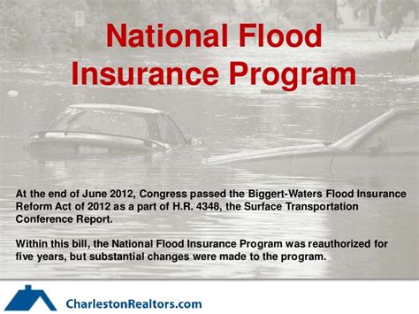 That's where the national flood insurance program comes in. National Flood Insurance Program - 2012-13 Update