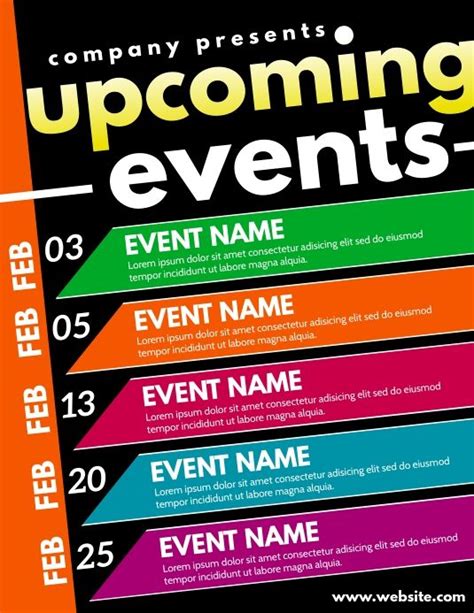 Event Calendar Events Calendar Design Event Calendar Printable