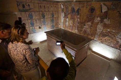 nefertiti s burial site has long been a mystery as archaeologists have so far failed to find the