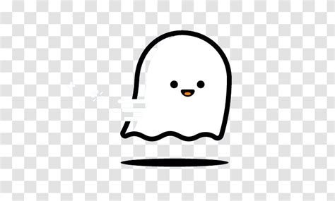 Ghost Icon Cute Lines Transparent Png