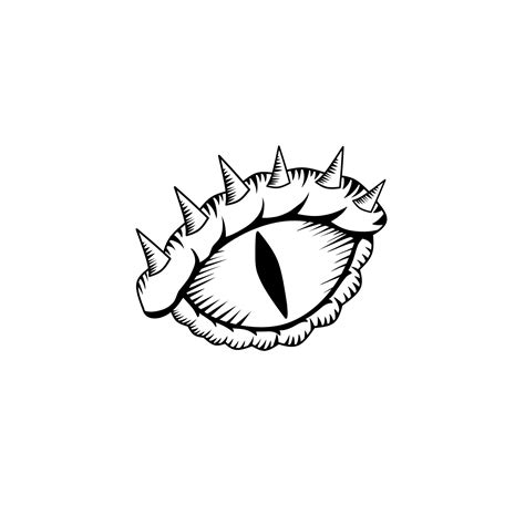 Illustration Vector Graphic Of Drawing Design Sketch Dragon Eyes
