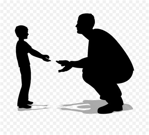 Conversation Clipart Father And Son Silhouette Father And Father