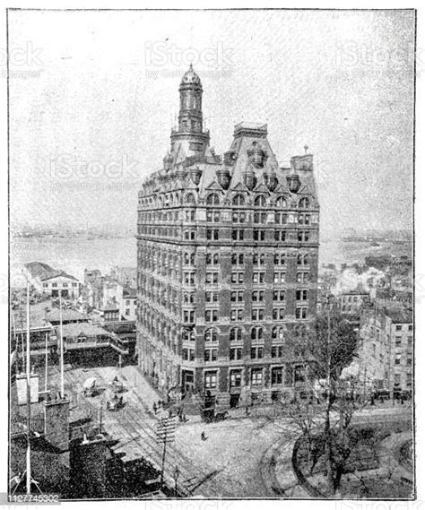 Washington Building In New York 1897 Stock Illustration Download