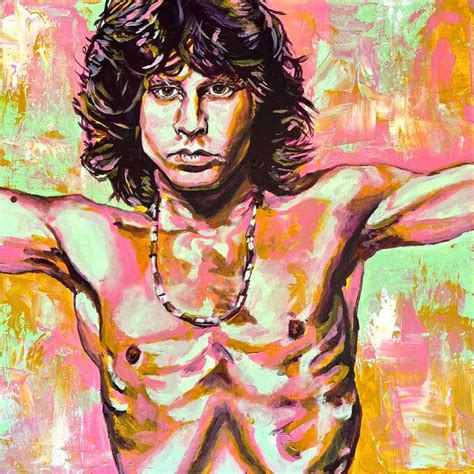 Jim Morrison Painting By Daniel Glass Saatchi Art