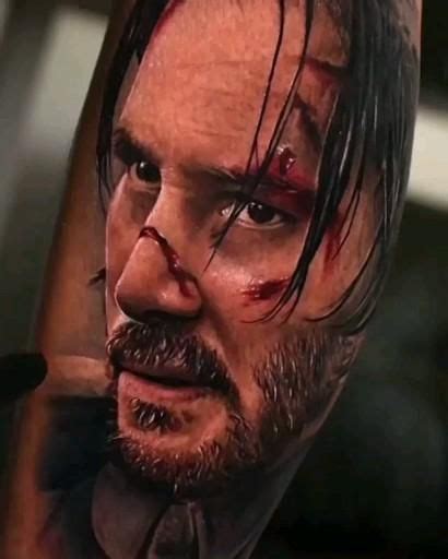 Keanu Reeves John Wick Portrait Tattoo Artofit
