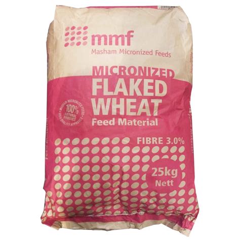 Mmf Micronized Flaked Wheat 25kg Livestock Feed