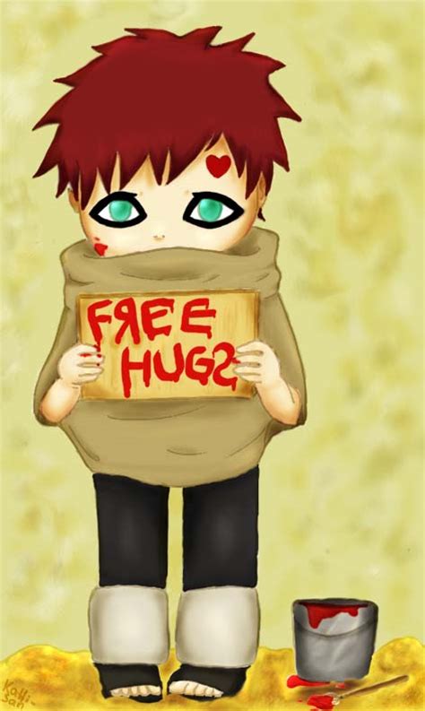 Little Gaara Wants A Hug By Katti San On Deviantart