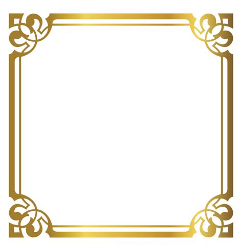 Frame Border Png Image Molduras Douradas Molduras Para Convites De Images