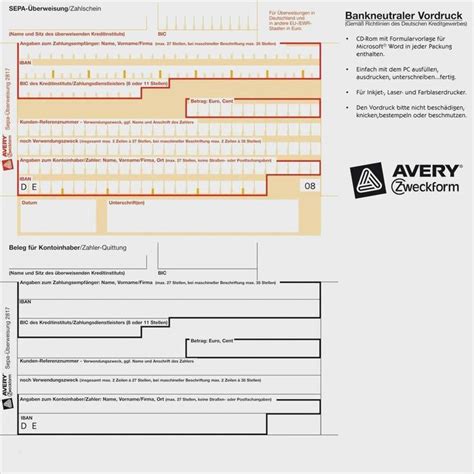 Sepa Berweisung Vorlage Word Angenehm Solche K Nnen Anpassen F R