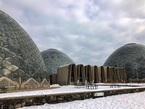 Botanical Garden Domes In Milwaukee Wisconsin Editorial Stock Image