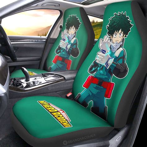 Izuku Midoriya Car Seat Covers Custom My Hero Academia Anime Ts For