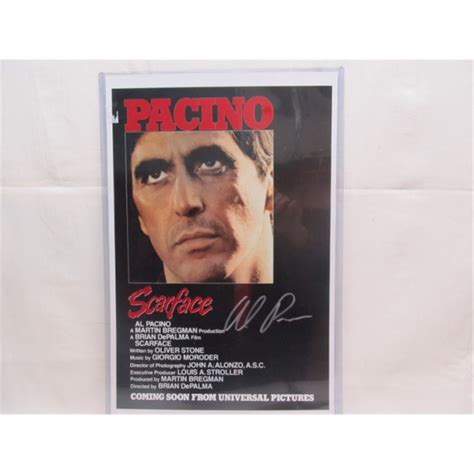 Signed Al Pacino Poster Scarface