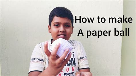 How To Make Paper Ball Youtube