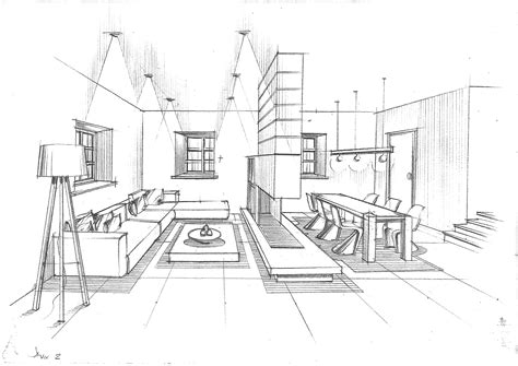 Modern Living Room College Project Urban Design Industrial Home