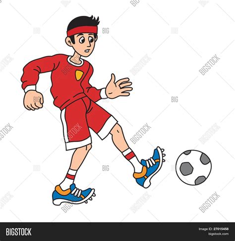 Man Playing Soccer Vector And Photo Free Trial Bigstock