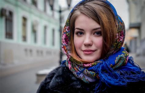 Wallpaper Girl Portrait Shawl Cold For Mobile And Desktop Section девушки Resolution