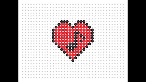 Hama Bead Music Note Heart Music Series 7 Music Note Heart Hama