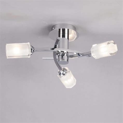 Contemporary design, old skool approach. Octi Semi Flush Ceiling Light - 3 Light - Chrome from ...