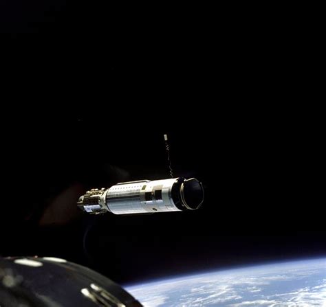 The Agena Target Vehicle As Seen From The Gemini 8 Spacecraft During